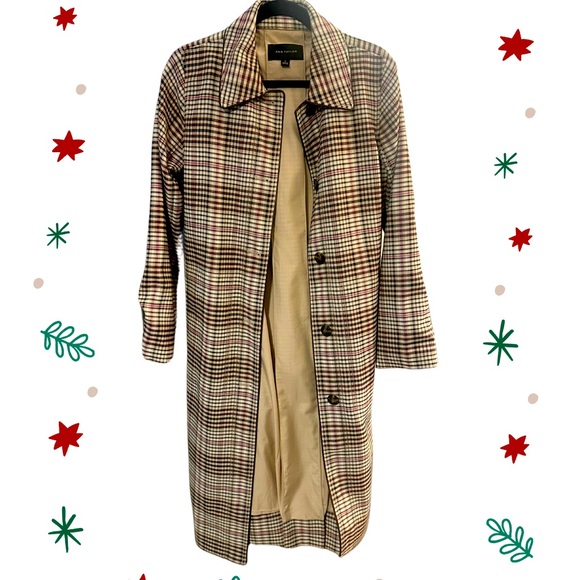 Ann Taylor Mac Belted Plaid Coat - Medium - Picture 7 of 10